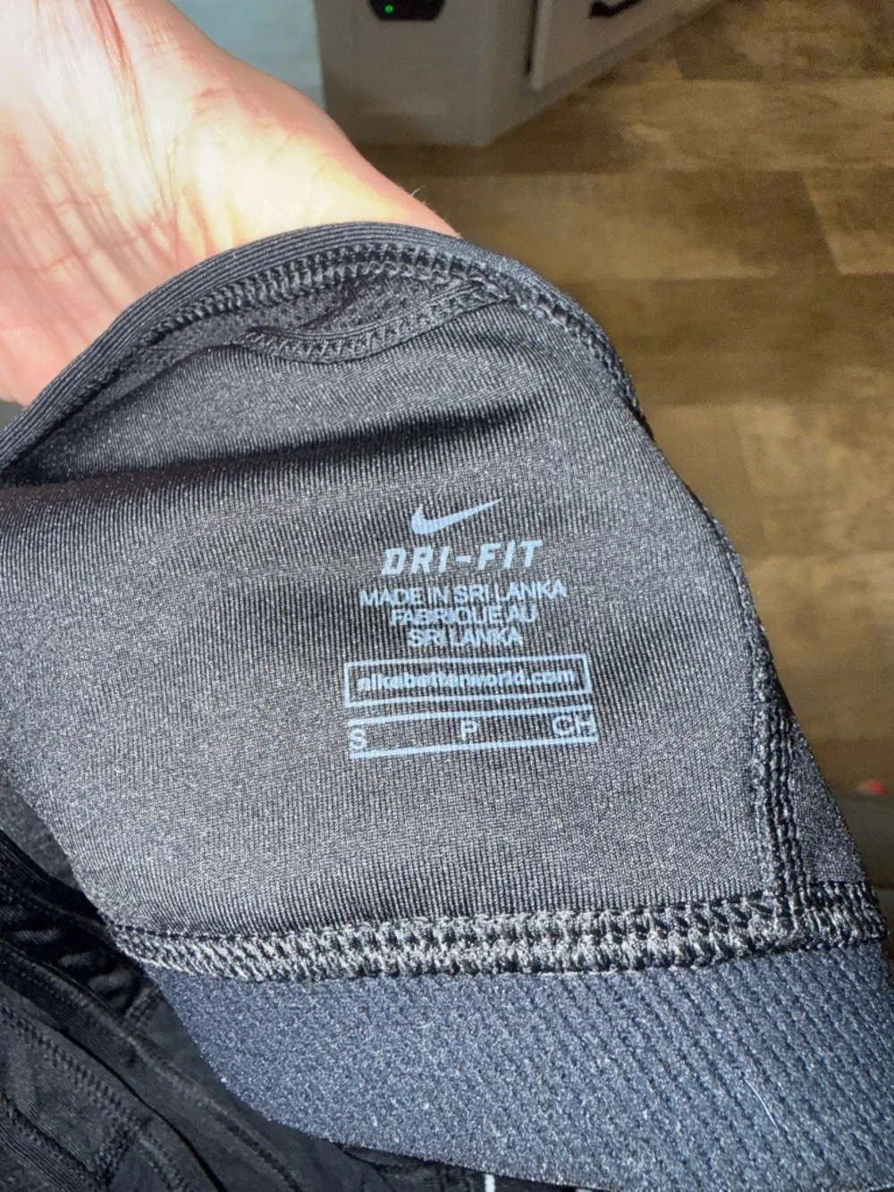 Nike Black Sports Bra with White Logo